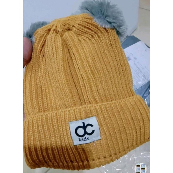 Kupluk Pompom DC ori kids