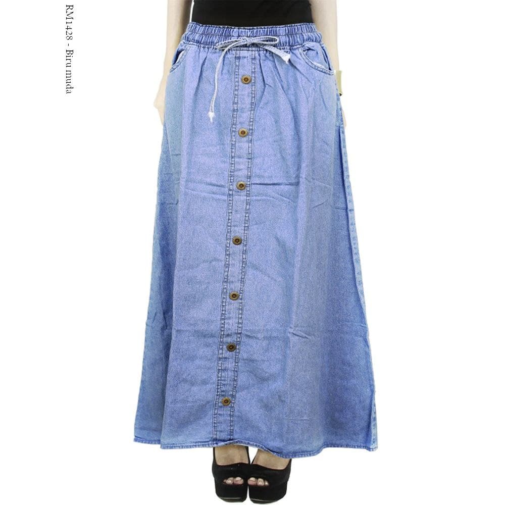 ROK WANITA JEANS JUMBO MURAH-1
