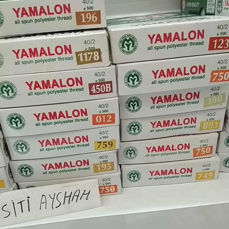 Yamalon benang jahit Orange 12 biji