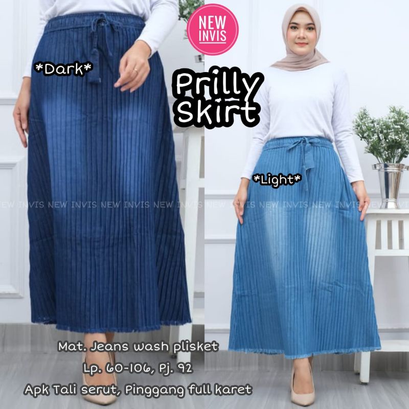 ROK JEANS PLISKET PREMIUM I ROK PLISKET MAYUNG