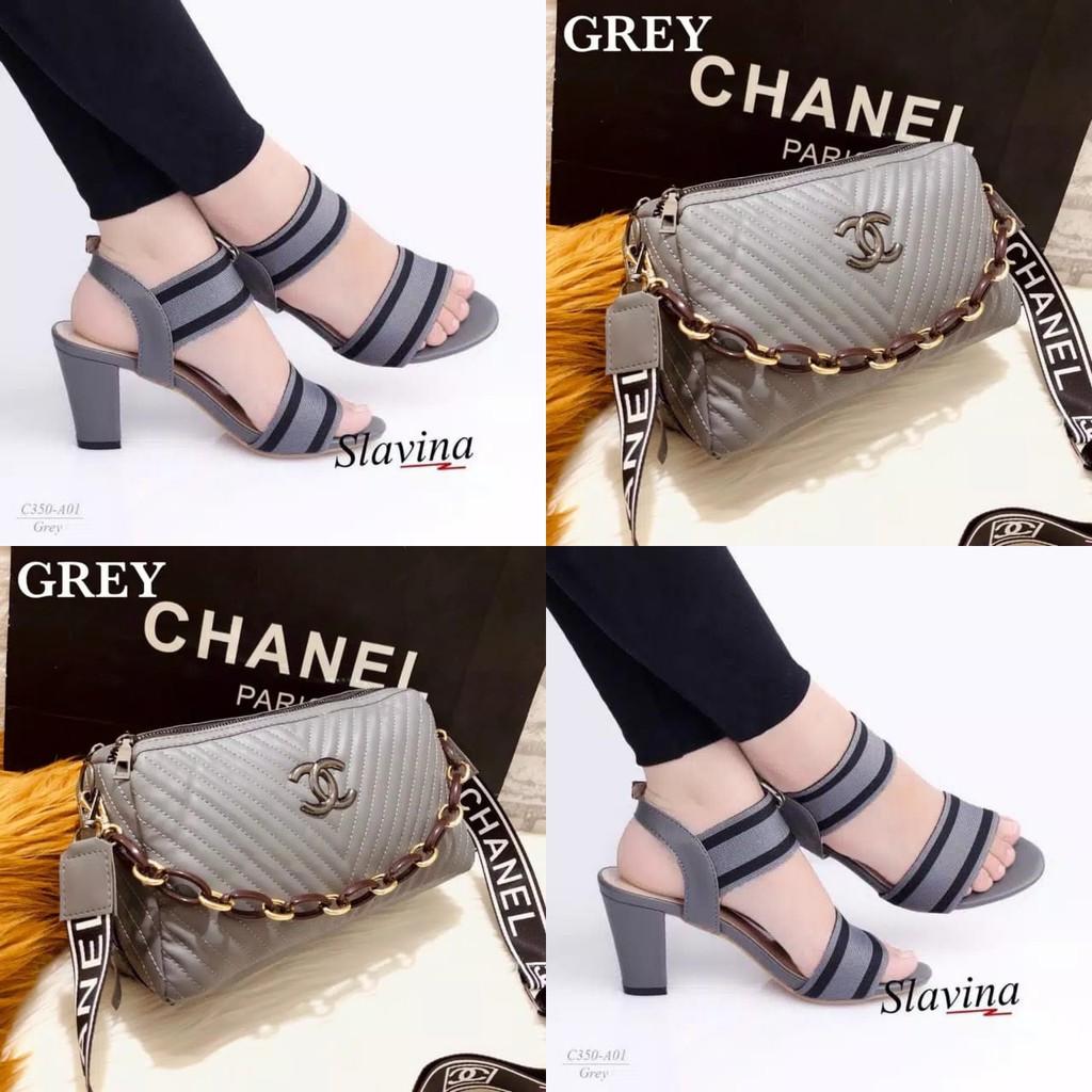 PAKET HEELS WANITA 01A DAN TAS KEREN RES DUA 2021