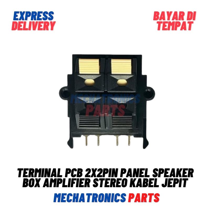 Terminal PCB 2x2Pin Panel Speaker Box Amplifier Stereo Kabel Jepit