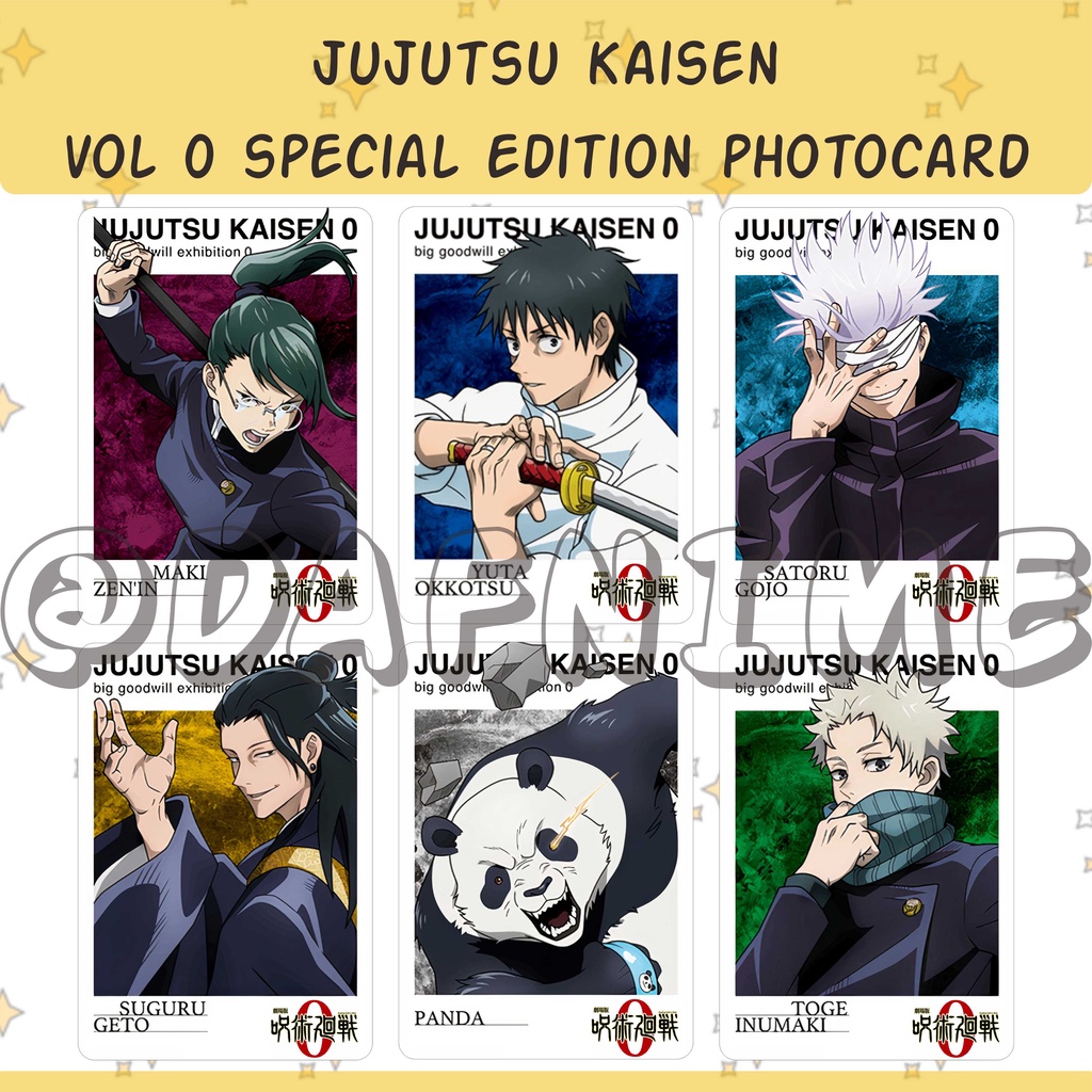 Jual JUJUTSU KAISEN VOL 0 SPECIAL EDITION PHOTOCARD ANIME Indonesia ...