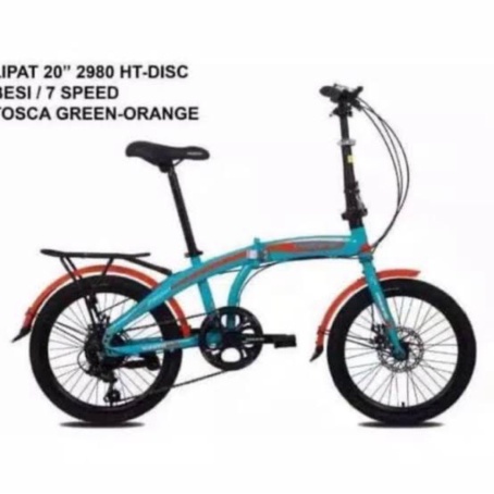 Jual Sepeda anak dan dewasa 20 lipat Pacific 2980 HT disc cakram gigi 7 speed boncengan Limited