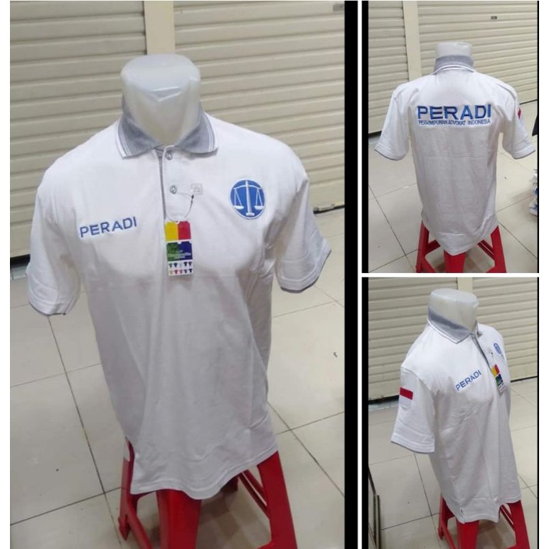 Kaos Lakos/Polo katun Bordir PERADI