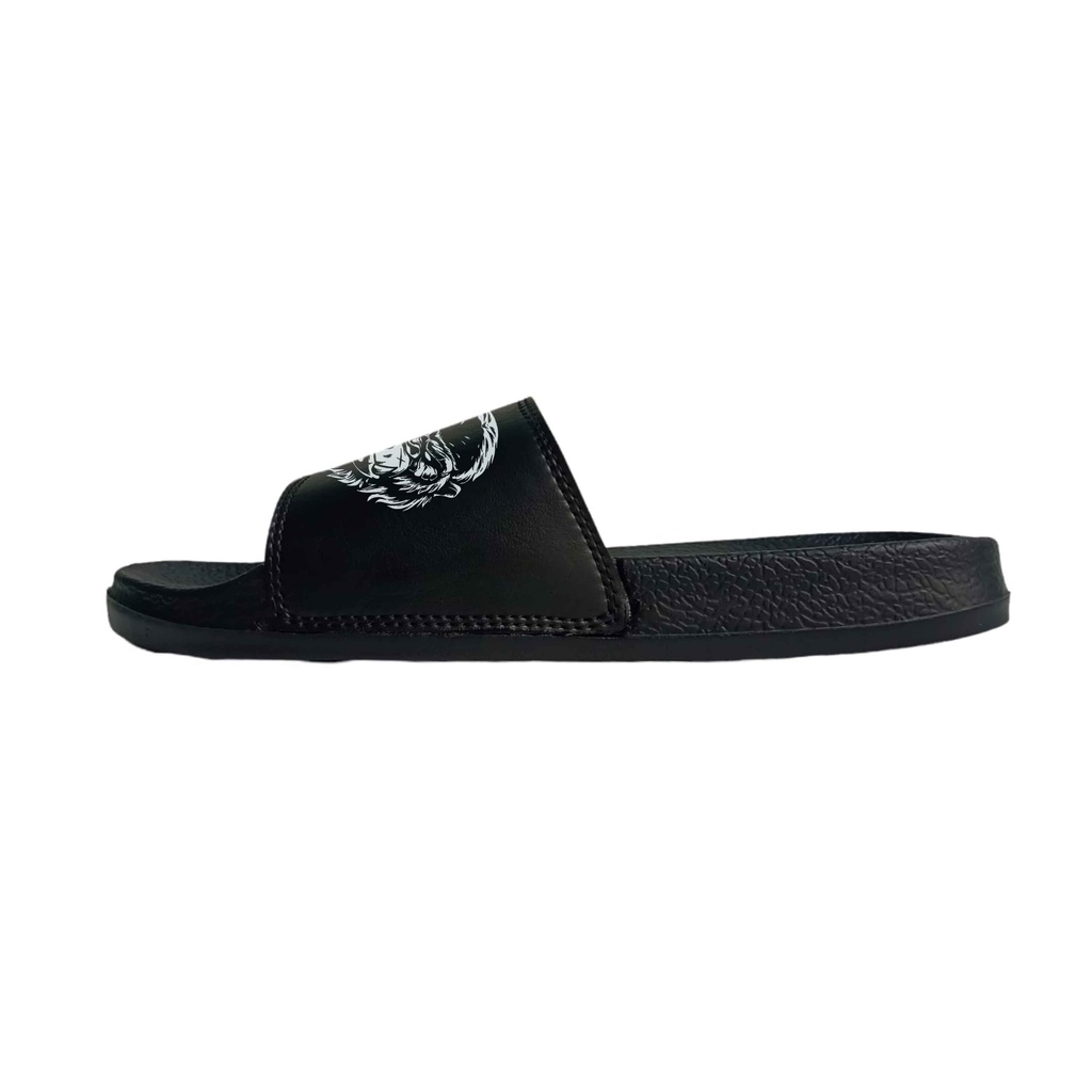 Sendal Slop Pria Terlaris hitam polos-sandal slop/sandal slide/sandal pria