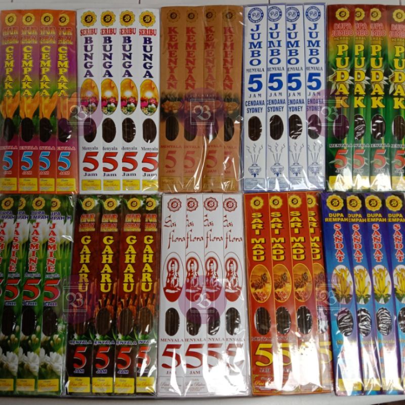 BEST SELLER!! Hio Dupa Wangi Putri Bulan Jumbo 5JAM isi 10bks (1bks isi 5stik