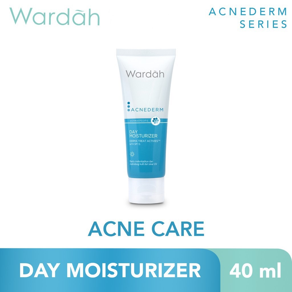 WARDAH Acnederm Day Moisturizer Wardah Moisturizer Acne Cream Siang Acne 40ml