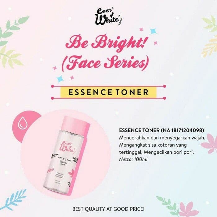 Everwhite Essence Toner Pencerah Kulit Wajah Muka Be Bright! Ever White