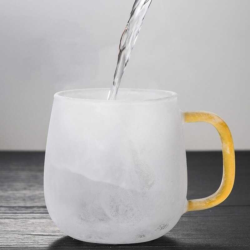 Gelas Cangkir Teh Kaca Tea Cup Mug with Infuser Filter - C225