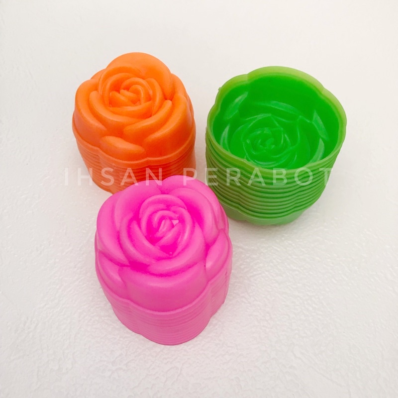 (12Pcs) Cetakan Mawar Kecil / Diameter 5cm / Ager / Talam / Jelly / Puding