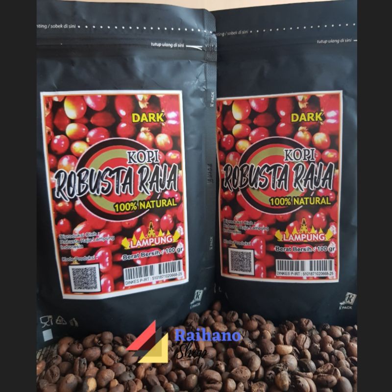 

Kopi Bubuk Kopi Hitam Robusta Raja 100gr