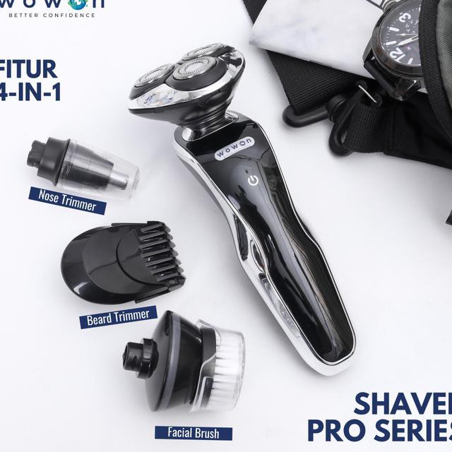 Wowon 4in1 Pro Series Electric Shaver (Alat Cukur jenggot dan kumis)