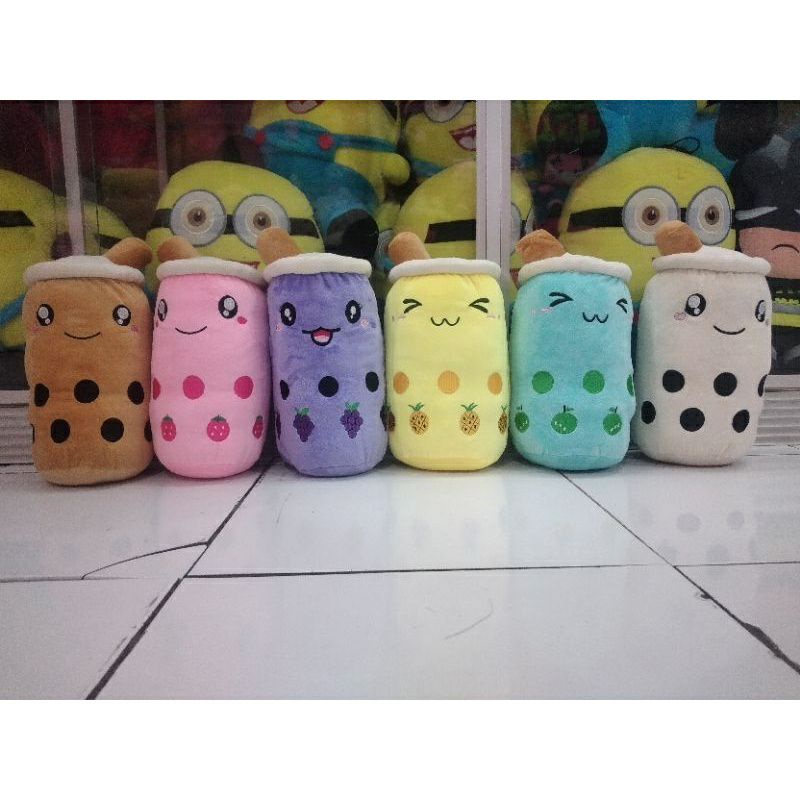 0Boneka Boba Cangkir Milk Tea Bahan Yelvo Tinggi 35cm Berlabel SNI