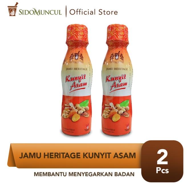 

Jamu Heritage Kunyit Asam 2x150ml Sido Muncul Menyegarkan Badan