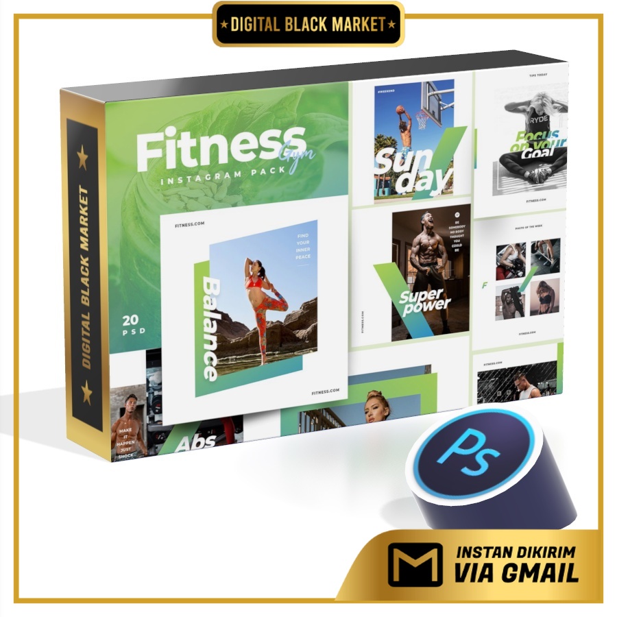 Fitness Gym Instagram Pack - Photoshop