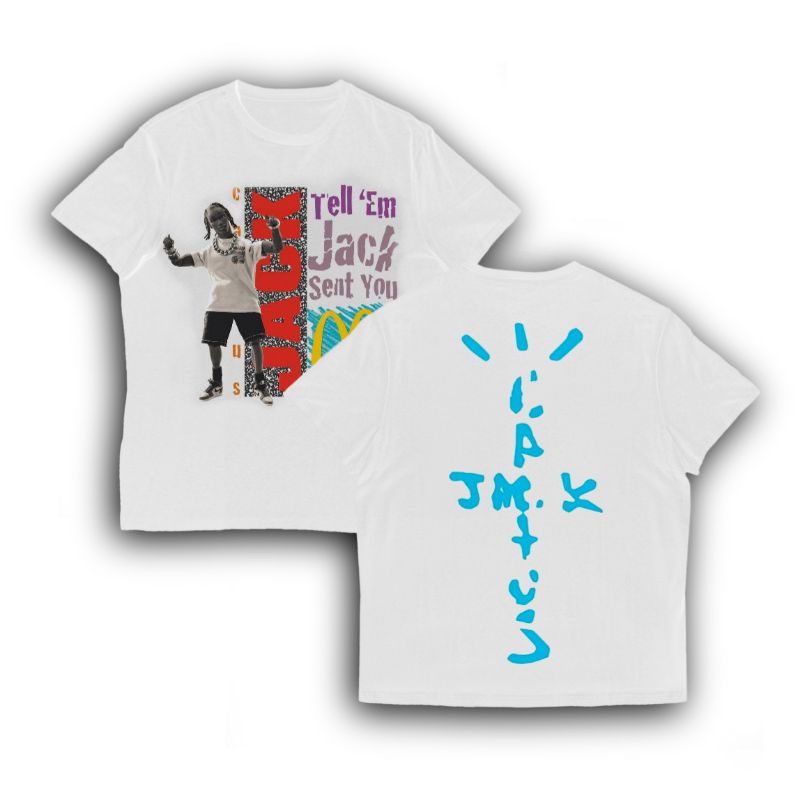 TRAVIS SCOTT X MCDONALD'S  TELL EM JACK TSHIRT MERCHANDISE