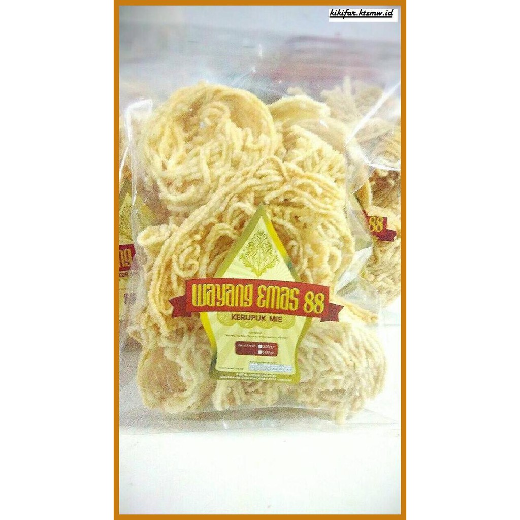 

GNIREKDOOF- KERUPUK MIE BOGOR WAYANG EMAS 88 (MATANG) -ORIGINAL.