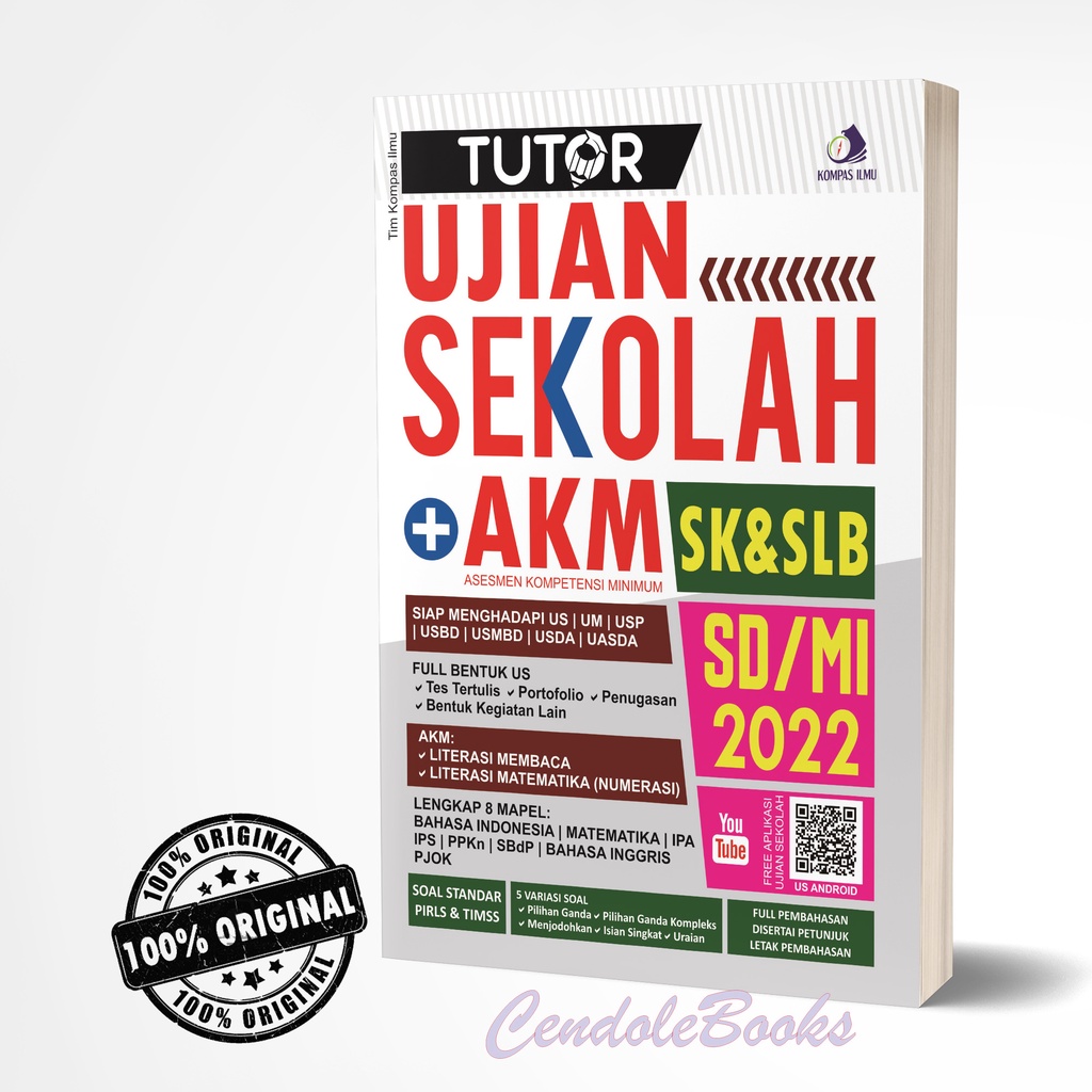 BUKU SD : TUTOR UJIAN SEKOLAH + AKM SD/MI 2022