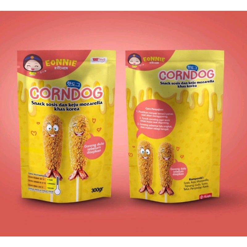 Corndog Eonni Kitchen - Corndog Sosis Mozarella - Makanan Instan Korea