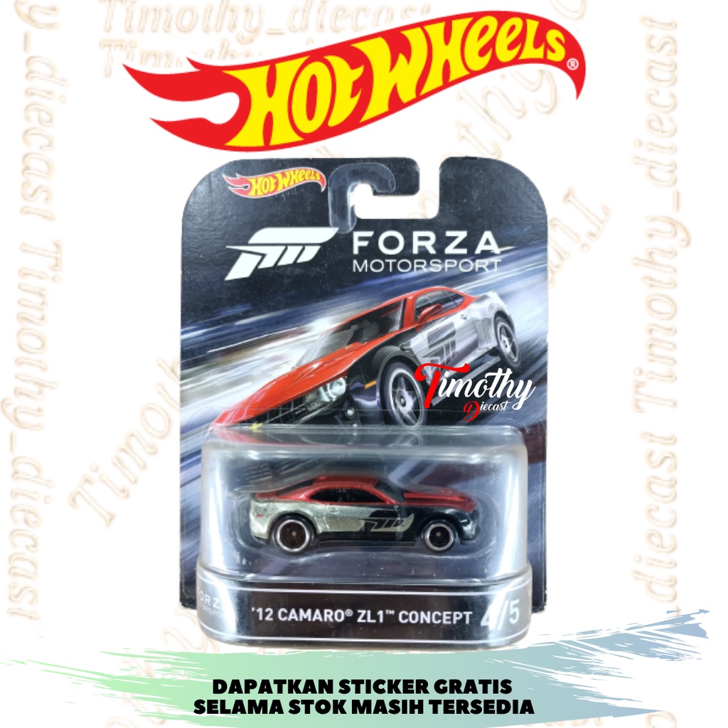 HOT Wheels Retro12 Camaro ZL Concept Forza Motorsport Ban Karet