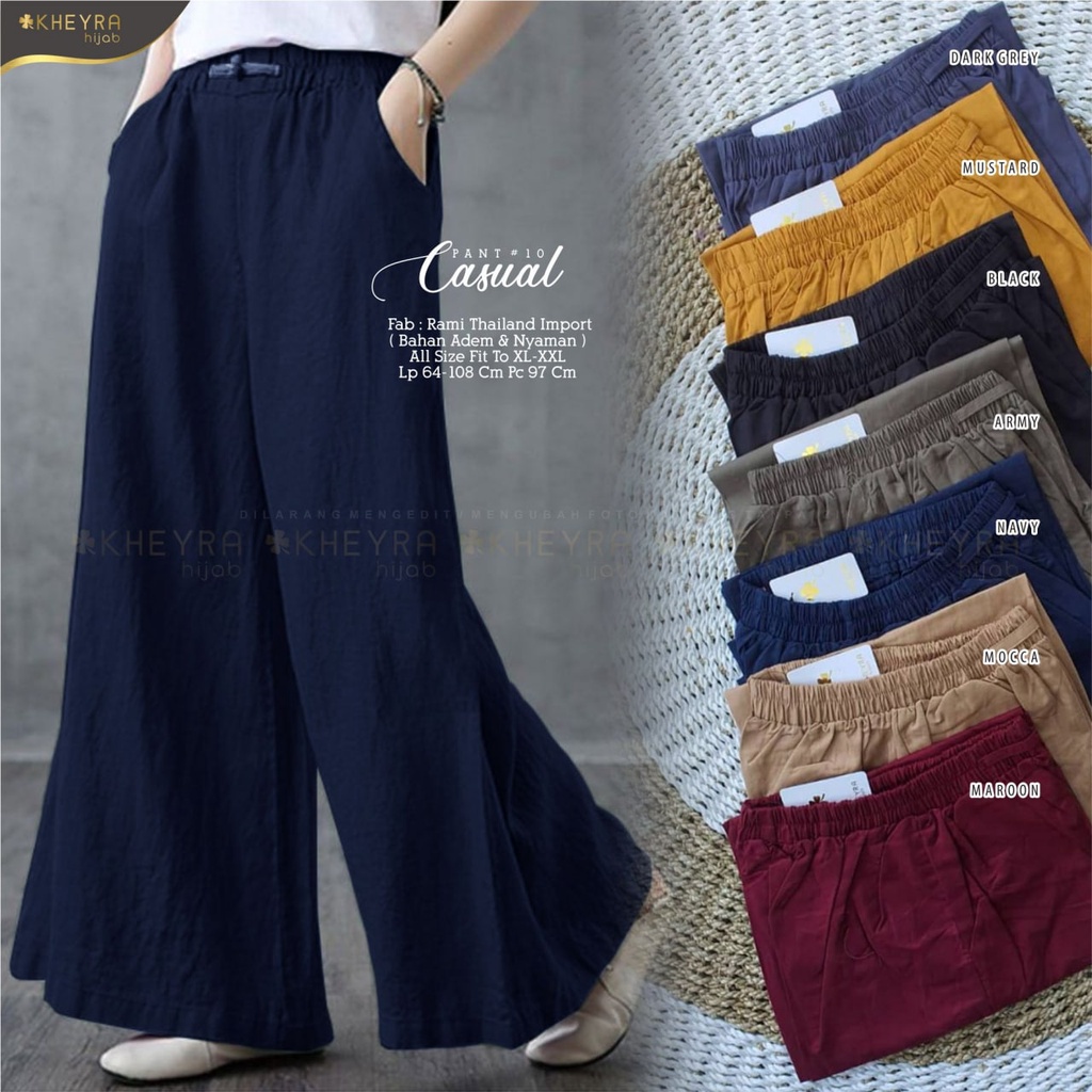 [PANTS] Casual Pant #10 by Kheyra - Celana Kulot Wanita - Celana Panjang Kulot Wanita