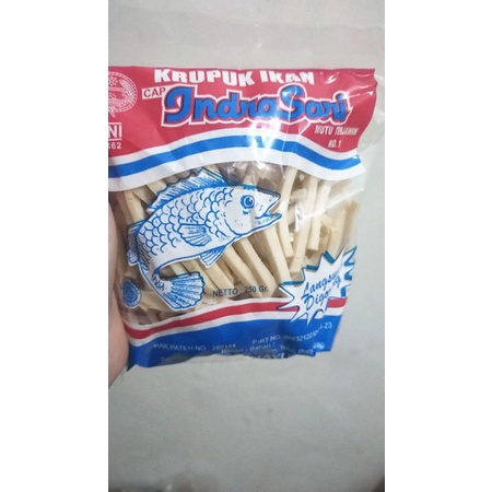 

Kerupuk Ikan Indrasari No. 01 Bentuk Stick Kemasan 250 Gram