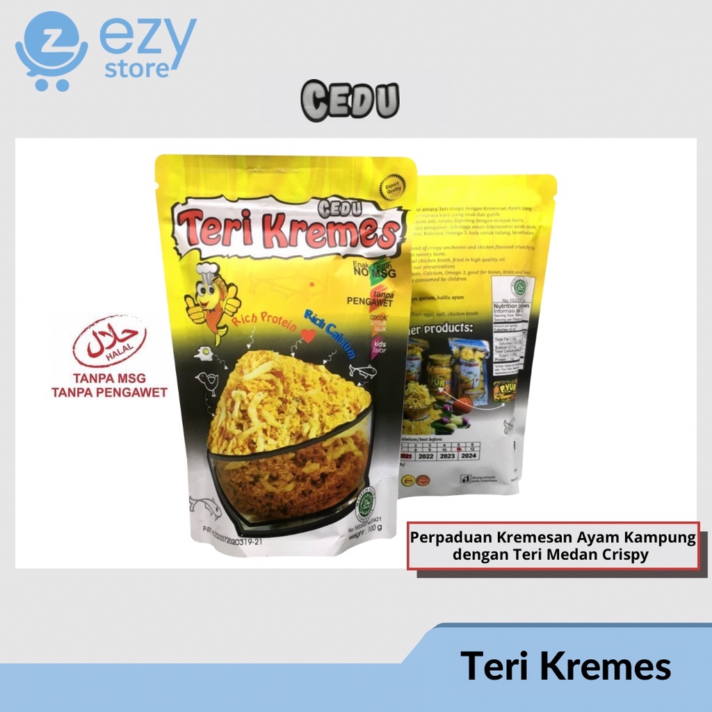 

Teri Kremes Cedu / Kremes Teri / Kremesan / Lauk MPASI / Lauk Sehat / Lauk Diet Non MSG
