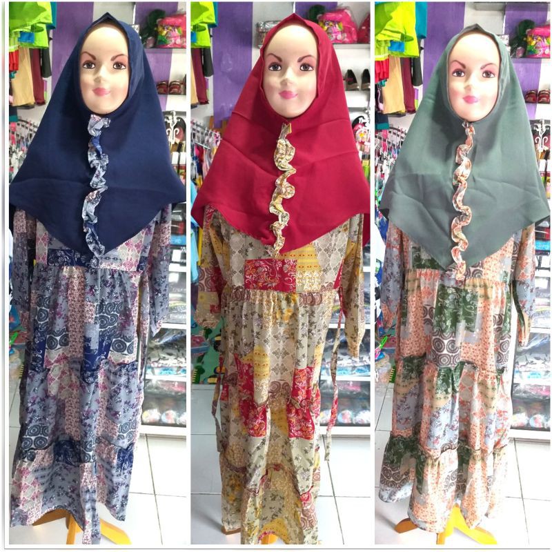 GAMIS SARAH HIJAB SYARI / GAMIS ANAK / BAJU MUSLIM ANAK / SYARI ANAK