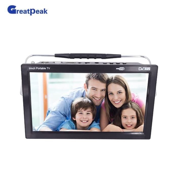 NEW MINI TV GREATPEAK DIGITAL TV DVB T2 9 INCH 0484