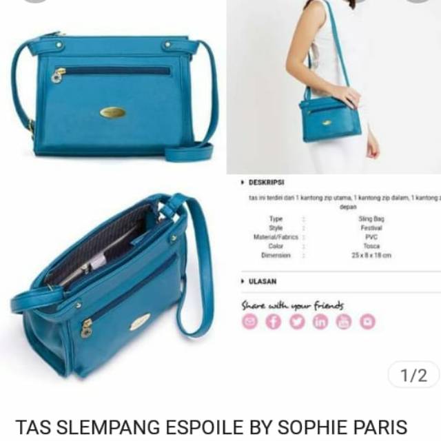 Tas sophie martin promo tas slempang