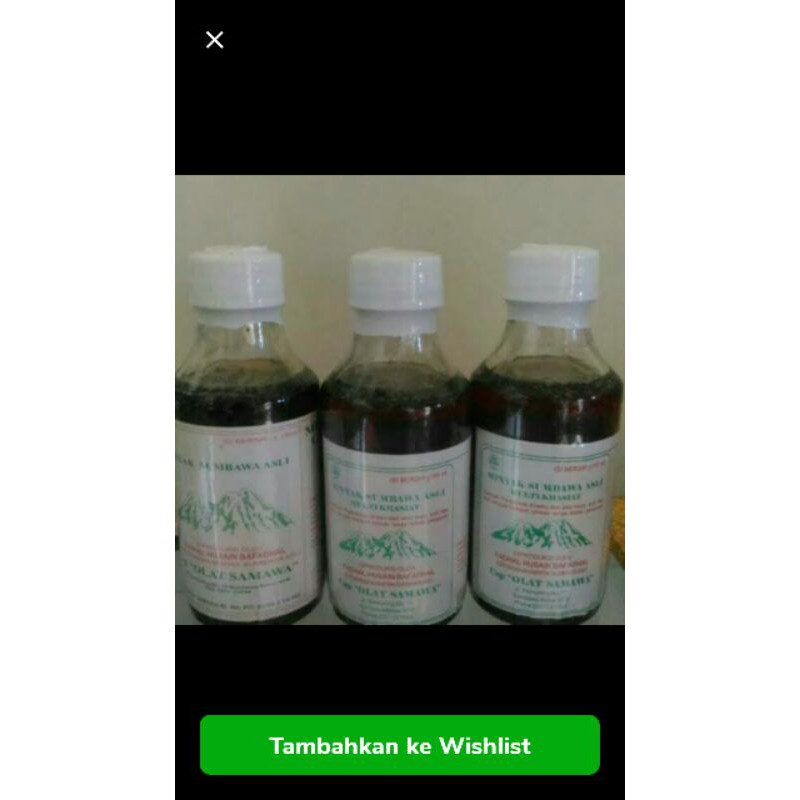 

minyak asli sumbawa cap OLAT SAMAWA 150ml