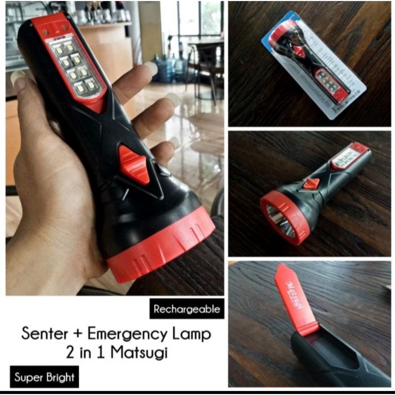 Matsugi Senter Charge MG 8912. Senter rechargeable genggam