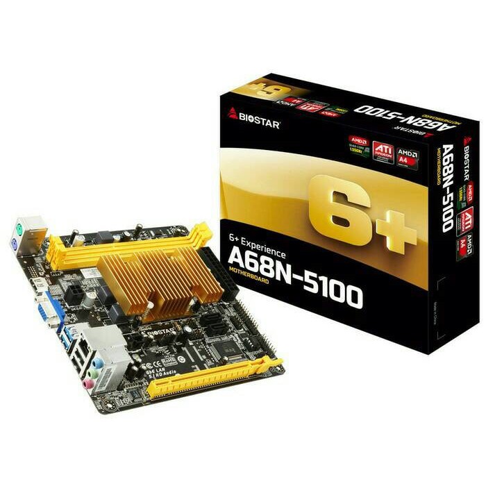 Biostar A68N-5100 Built in AMD APU A4-5100