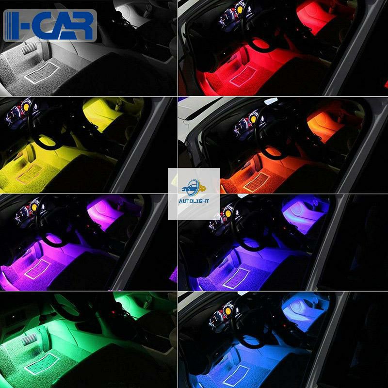 LAMPU LED KOLONG MOBIL LAMPU DASHBOARD 16 WARNA+REMOT ADA SENSOR MUSIC