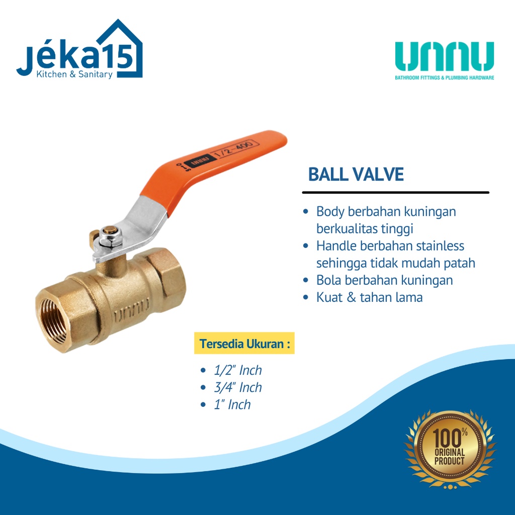 BALL VALVE KUNINGAN | STOP KRAN KUNINGAN | BALL VALVE UNNU