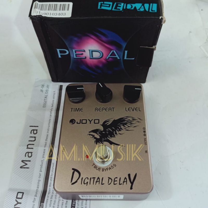EFEK GITAR JOYO JF08 DIGITAL DELAY GUITAR EFFECT PEDAL