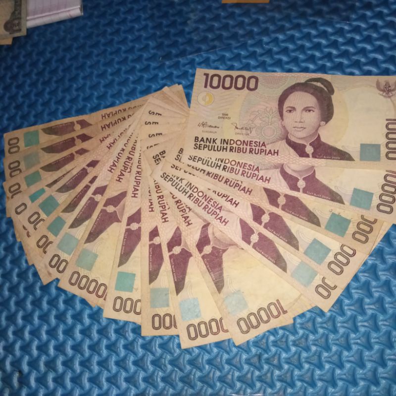(barang antik) uang kuno 10000 cut nyak dien