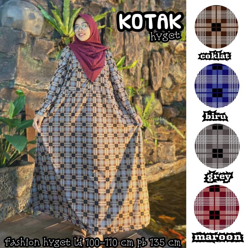 [Fashion Muslim] GAMIS HYGET PART 4 kekekinian | busui | murah | jumbo | motif