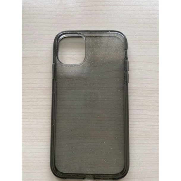 Iphone 11 case black glitter