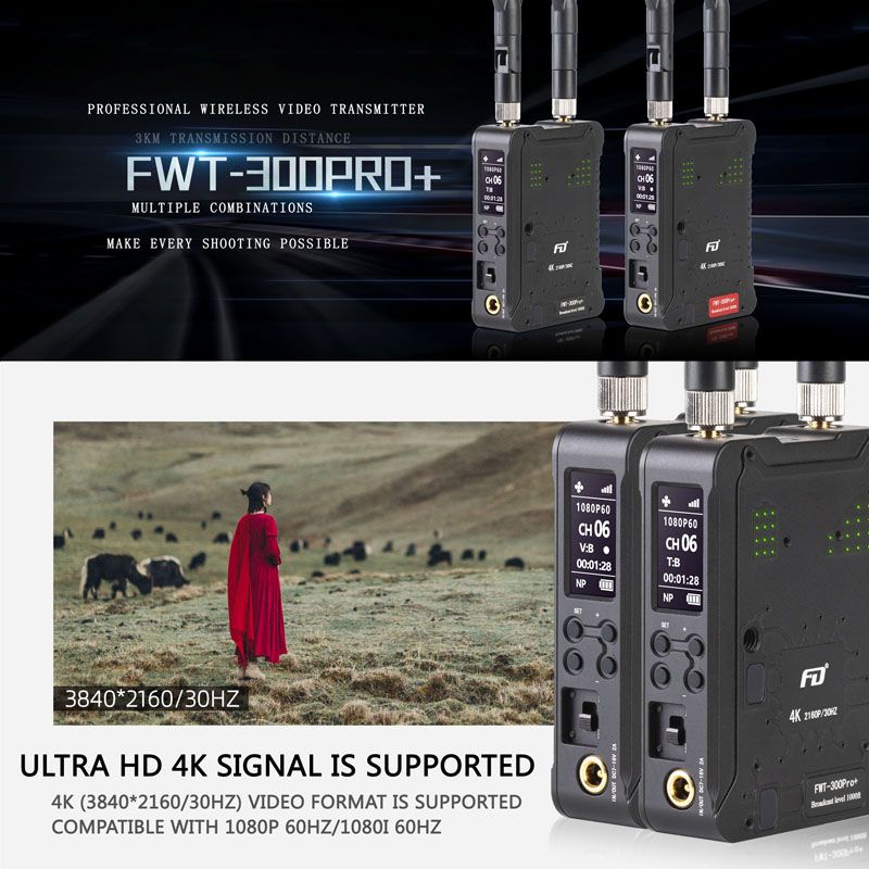 FEYDU FWT-300 PRO PLUS WIRELESS VIDEO TRANSMISION SYSTEM