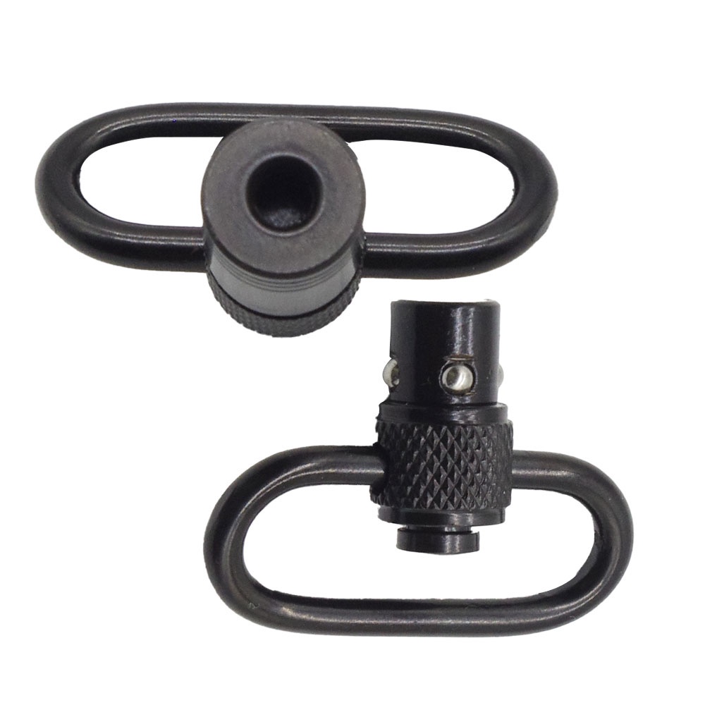 REBUY High Quality Sling Swivel Mount Ring Knurled Swivel Mount Strap Buckle Pattern Outdoor Tools Carabiner Metal Quick Detach Release/Multicolor