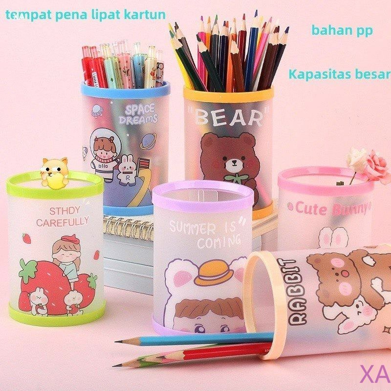 

Tempat pensil pola lucu yang unik/tempat pensil/tempat pulpen/alat tulis shower Tempat Alat Tulis Tabung