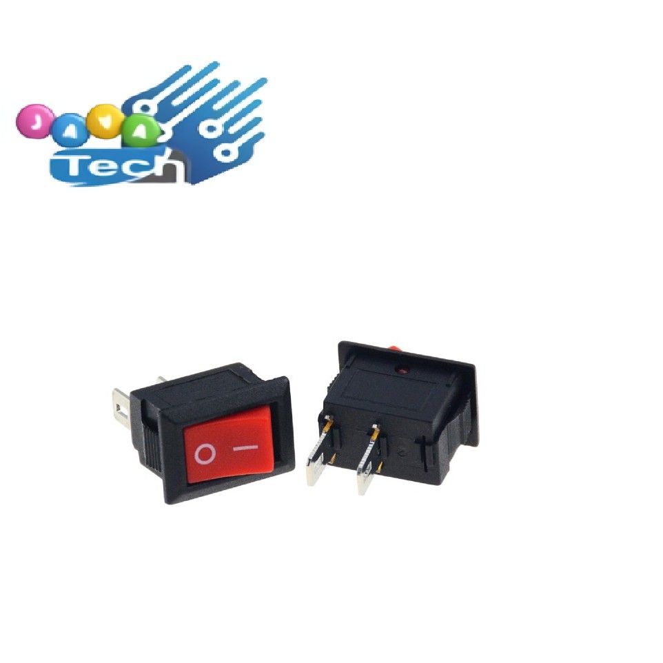 Saklar Power Rocker Switch KCD11 Merah 10x15mm