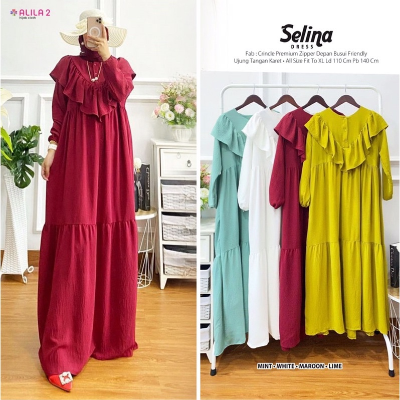 Gamis Selina Dress Busana Muslim By Alila 2