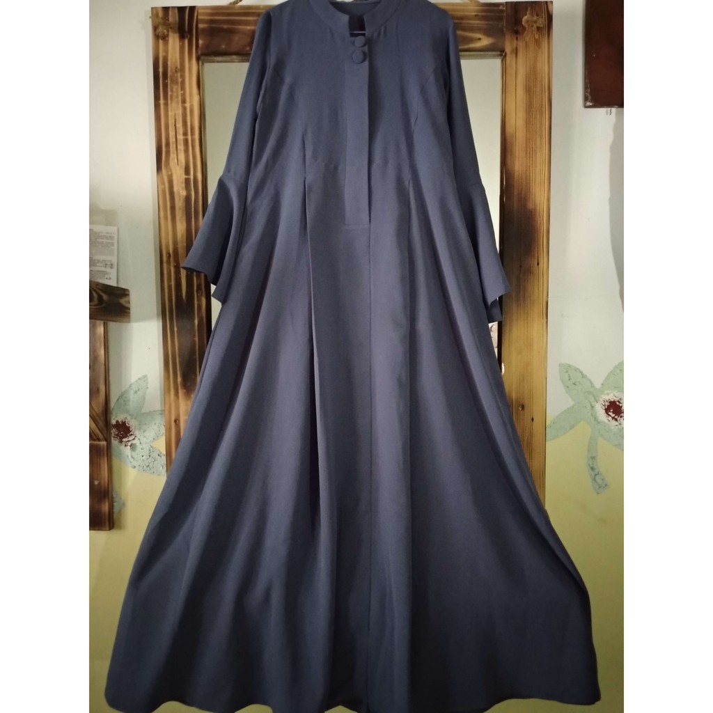 Gamis / Dress Polos Bahan Marzan (Preloved)