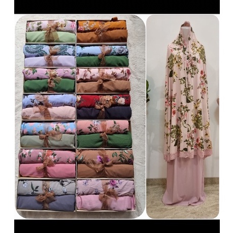 Mukena Silky Premium 2in1 mukena travel