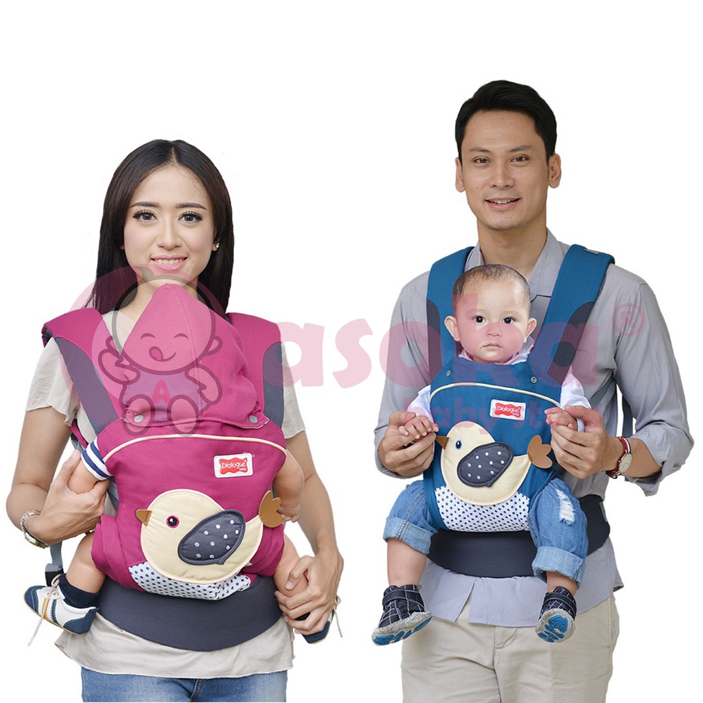 Gendongan Bayi Ransel 2 in 1 Birdie Series Dialogue Baby Tas Travelling Bayi DGG4144 ASOKA