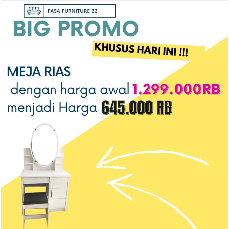 LEMARI RIAS - MEJA RIAS - LEMARI MAKEUP - LEMARI KACA -LEMARI KAMAR -LEMARI MINIMALIS - LEMARI MURAH