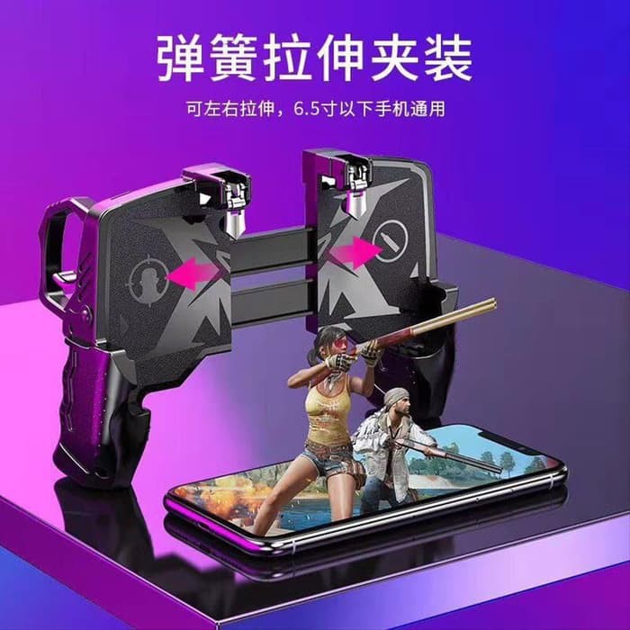 A1-199 Gamepad K21 - PUBG Mobile Joystick L1 R1 Game Shooter Controller